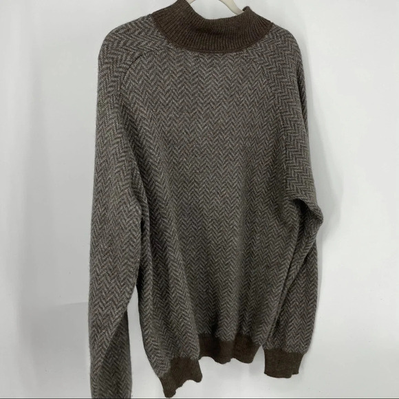 Peruvian Connection wool men’s sweater 1/4 zip Xxl - Picture 3 of 5